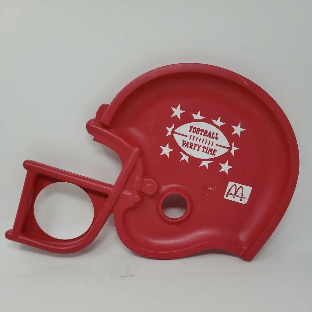 McDonald's Football Helmet Party Time‎ Tray 1992 Vintage Great Condition Taico